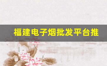 福建电子烟批发平台推荐，挑选优质货源不再难