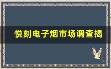 悦刻电子烟市场调查揭示造假问题
