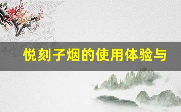 悦刻子烟的使用体验与功能解析