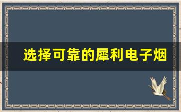 选择可靠的犀利电子烟烟弹批发商指南