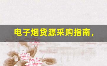 电子烟货源采购指南，轻松找到优质供应商