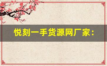 悦刻一手货源网厂家：探索高效供应链管理策略